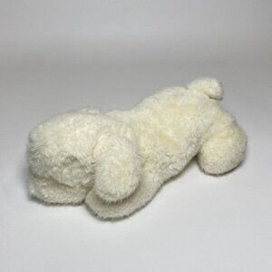 Vintage 1982 Gund Scooter Dog Plush Toy Stuffed Animal White Laying Down